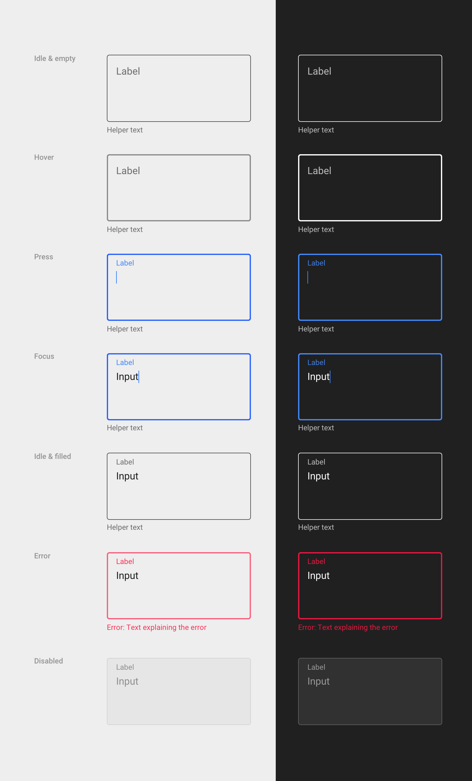 Text fields Components Material Design